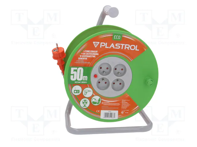 PLASTROL Prolongador de alimentación H05VV-F 3G1,5mm2 50m Naranja PLASTROL Prolongador de alimentación H05VV-F 3G1,5mm2 50m Naranja