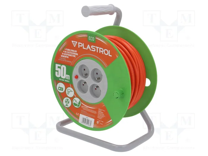 PLASTROL Prolongador de alimentación H05VV-F 3G1,5mm2 50m Naranja PLASTROL Prolongador de alimentación H05VV-F 3G1,5mm2 50m Naranja