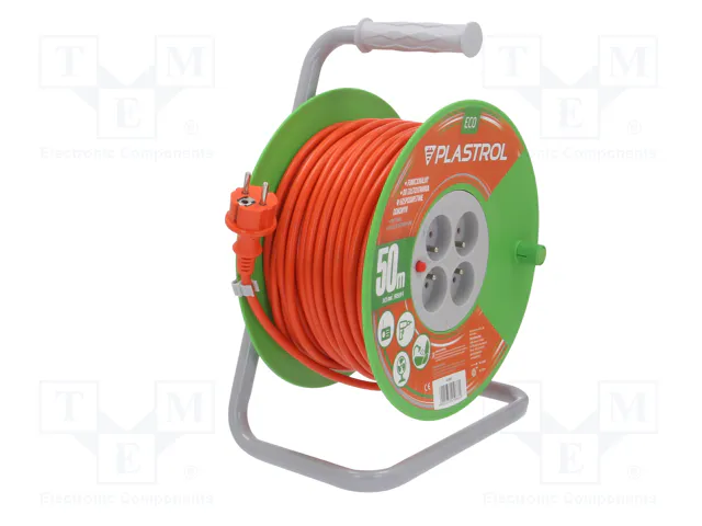 PLASTROL Prolongador de alimentación H05VV-F 3G1,5mm2 50m Naranja PLASTROL Prolongador de alimentación H05VV-F 3G1,5mm2 50m Naranja