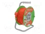 PLASTROL Prolongador de alimentación H05VV-F 3G1,5mm2 50m Naranja