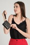 Zoozie Bags Cartera de Mujer de Lujo, Piel PU, Negro