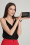 Zoozie Bags Cartera de Mujer de Lujo, Piel PU, Negro