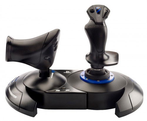 Thrustmaster T.Flight Hotas 4 Palanca de Mando para PC y PlayStation 4, USB 2.0, Negro/Azul