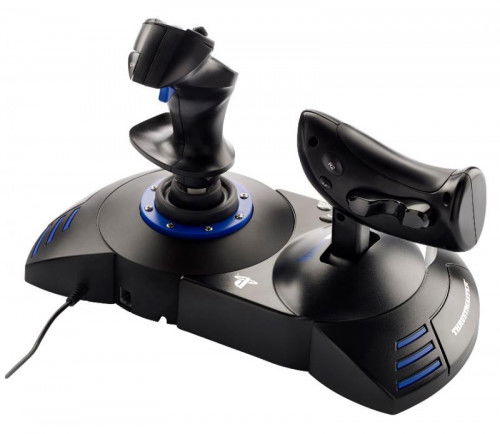 Thrustmaster T.Flight Hotas 4 Palanca de Mando para PC y PlayStation 4, USB 2.0, Negro/Azul