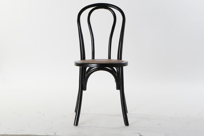 DKD Home Decor Silla Olmo Ratan Negra Apilable DKD Home Decor Silla Olmo Ratan Negra Apilable