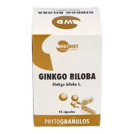 WAYDIET NATURAL PRODUCTS Ginkgo Biloba Phytogranulos 45 Cápsulas Contribuye a Circulación Periférica