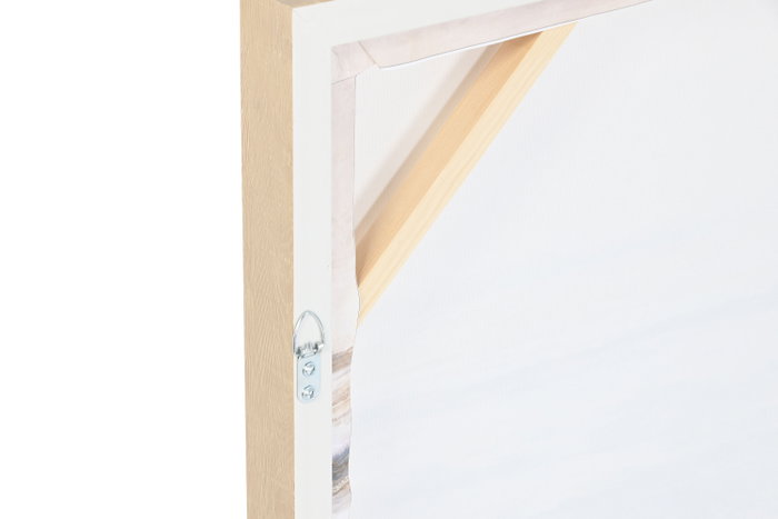 DKD Home Decor Cuadro Lienzo Abstracto de 2 Piezas en Azul y Blanco