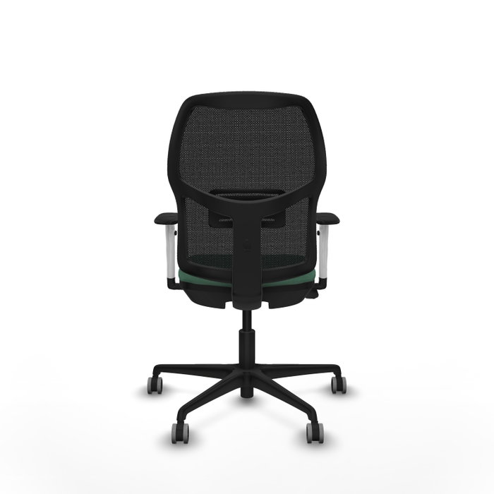 PIQUERAS Y CRESPO - Mejor silla para trabajar ordenador Alfera con brazos ByN, mecanismo Sincro/Traslack, sin cabecero, apoyo lumbar 1D y respaldo fijo.