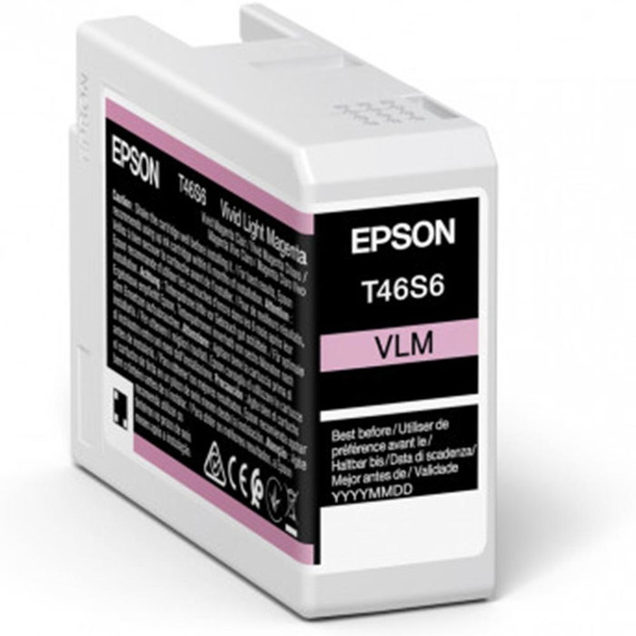 Epson T46S6 UltraChrome Pro10 Cartucho de Tinta Vivid Light Magenta 25ml Epson T46S6 UltraChrome Pro10 Cartucho de Tinta Vivid Light Magenta 25ml