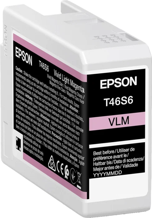 Epson T46S6 UltraChrome Pro10 Cartucho de Tinta Vivid Light Magenta 25ml Epson T46S6 UltraChrome Pro10 Cartucho de Tinta Vivid Light Magenta 25ml