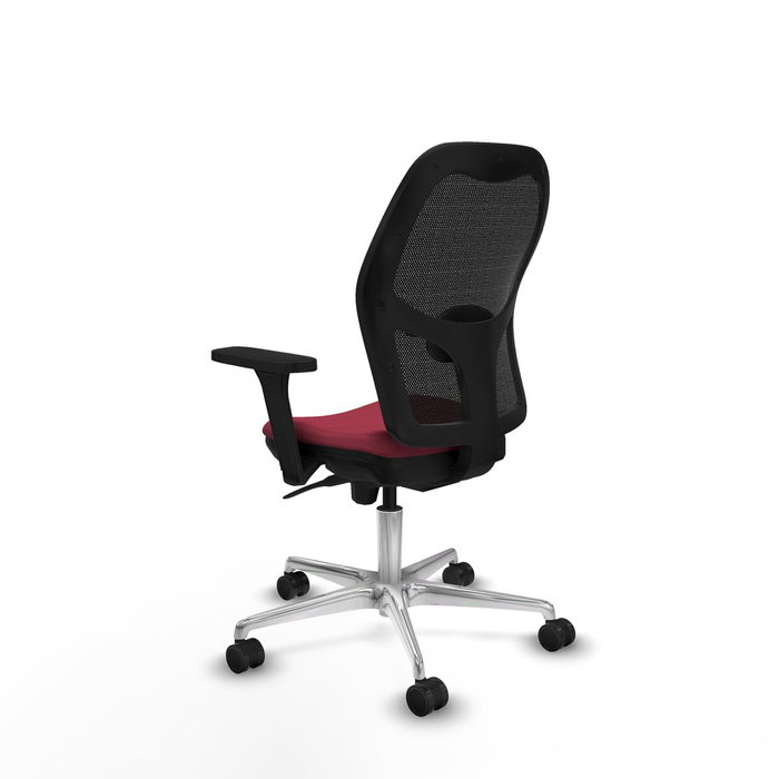 PIQUERAS Y CRESPO Silla de oficina Jorquera con mecanismo Sincro, Granate y Negro PIQUERAS Y CRESPO Silla de oficina Jorquera con mecanismo Sincro, Granate y Negro