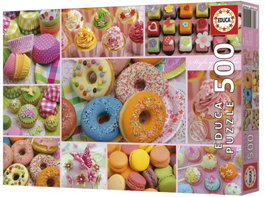 EDUCA BORRAS Puzzle 500 Piezas Collage de Dulces
