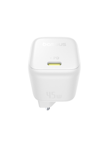 Baseus PicoGo GaN Cargador 45W USB-C Blanco Baseus PicoGo GaN Cargador 45W USB-C Blanco