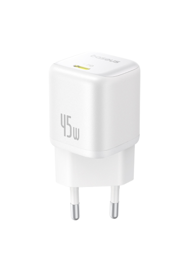 Baseus PicoGo GaN Cargador 45W USB-C Blanco Baseus PicoGo GaN Cargador 45W USB-C Blanco