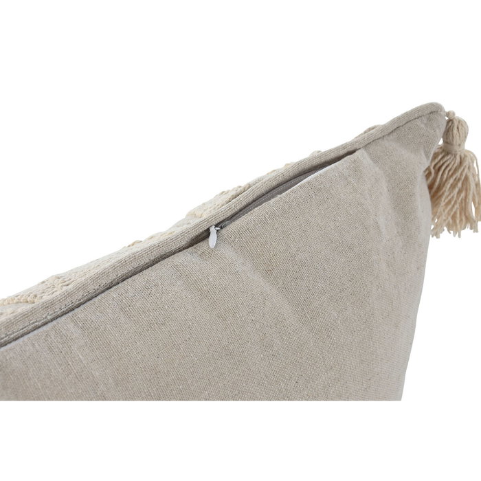 DKD Home Decor Cojín de Poliéster y Lino 50x8x30 Natural DKD Home Decor Cojín de Poliéster y Lino 50x8x30 Natural