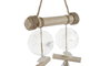 DKD Home Decor Decoración Colgante de Madera y Resina de Peces, 14x3x53 cm