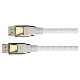 PYTHON Series Cable HDMI 2.0 de 2 m, Blanco con Trenzado de Nylon