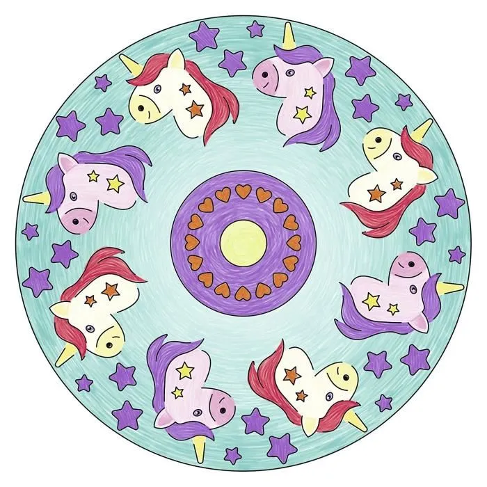 Ravensburger Mandala Design Unicornio Juego Creativo Niña a partir de 6 años