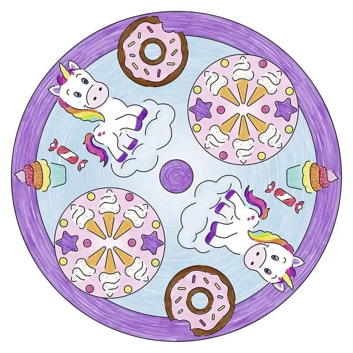 Ravensburger Mandala Design Unicornio Juego Creativo Niña a partir de 6 años
