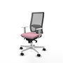 PIQUERAS Y CRESPO Silla de oficina Horna Rosa y Gris