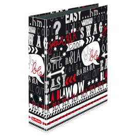 Archivador Palanca Decorado Herlitz Black&Wow A4 80Mm Slogan