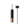 LOOPEZ Lámpara Colgante Loopez 1 - Lámpara de techo estilo clásico y minimalista en negro mate y cromo [SOL-SL.0946]