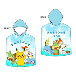 New Import Poncho de Playa Infantil Pokemon 55 x 110 cm