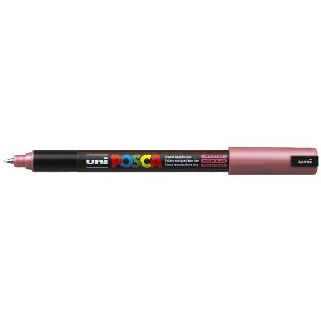 Posca Marcador PC-1MR Punta Extrafina 0.7mm Rojo Metálico