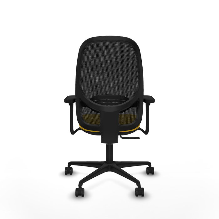 PIQUERAS Y CRESPO Silla de oficina Cilanco con mecanismo Sincro, Amarillo y Negro