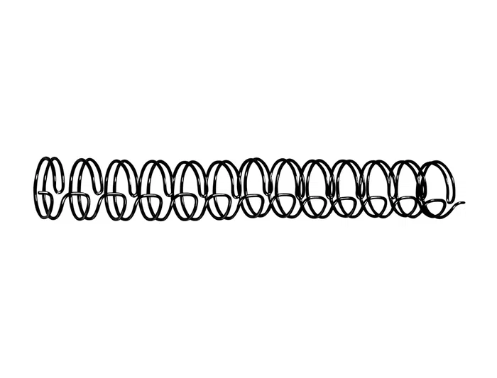 Gbc Espiral wire 3:1 6,3 mm n.4 negro capacidad 45 hojas caja de 100 unidades