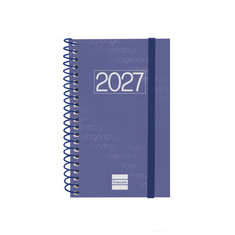 Finocam Agenda Anual 2027 Spiral Basic Year Azul