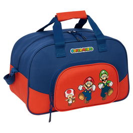 SAFTA Bolsa Deporte Mamma Mia Super Mario Bros Con Bolsillo Frontal De Gran Formato