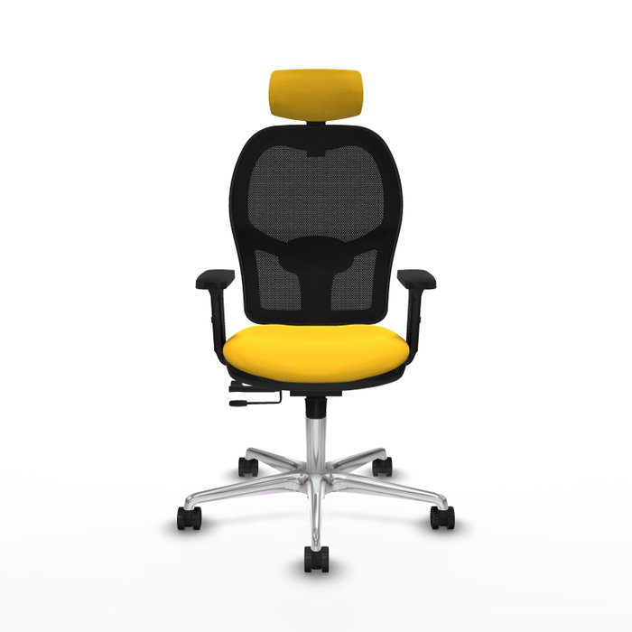PIQUERAS Y CRESPO Silla de oficina Jorquera Sincro/Traslack Amarillo/Negro
