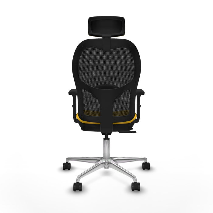 PIQUERAS Y CRESPO Silla de oficina Jorquera Sincro/Traslack Amarillo/Negro
