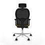 PIQUERAS Y CRESPO Silla de oficina Jorquera Sincro/Traslack Amarillo/Negro