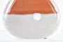 DKD Home Decor Jarrón de Porcelana Bicolor Terracota 15x15x15 cm