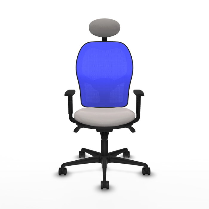PIQUERAS Y CRESPO Silla de oficina Jorquera Blanco y Azul