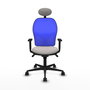 PIQUERAS Y CRESPO Silla de oficina Jorquera Blanco y Azul
