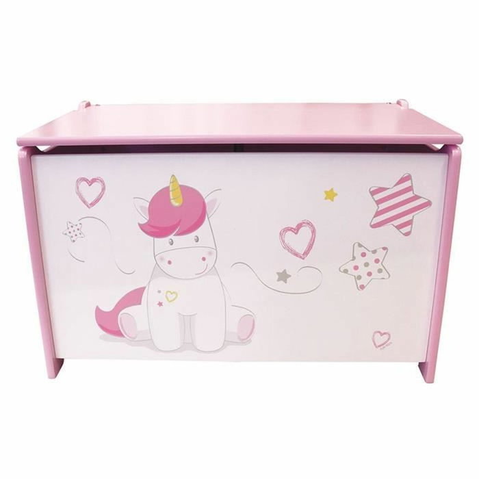Fun House Cofre de Juguete de Madera Unicornio para Niñas Fun House Cofre de Juguete de Madera Unicornio para Niñas
