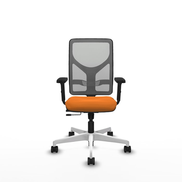 PIQUERAS Y CRESPO Silla de oficina Motilla Naranja y Gris PIQUERAS Y CRESPO Silla de oficina Motilla Naranja y Gris