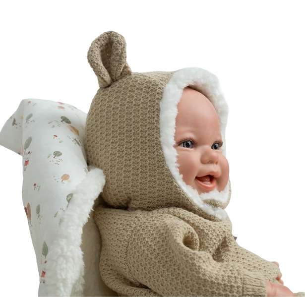 Muñecas Arias Muñeca Reborn Arias 45 cm Candela Beige con Saco de Dormir