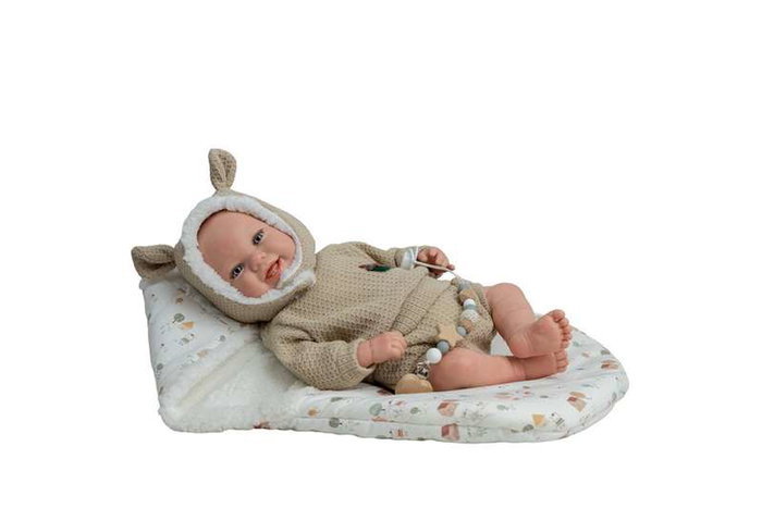 Muñecas Arias Muñeca Reborn Arias 45 cm Candela Beige con Saco de Dormir