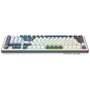 White Shark Excalibur Teclado Gaming KTT Wine Red RGB Hot-Swap Blanco
