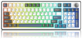 White Shark Excalibur Teclado Gaming KTT Wine Red RGB Hot-Swap Blanco