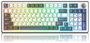 White Shark Excalibur Teclado Gaming KTT Wine Red RGB Hot-Swap Blanco