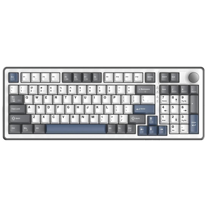 White Shark Excalibur Teclado Gaming KTT Wine Red RGB Hot-Swap Blanco