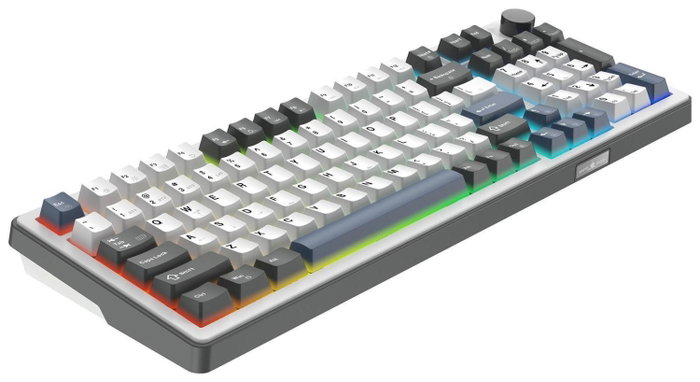 White Shark Excalibur Teclado Gaming KTT Wine Red RGB Hot-Swap Blanco