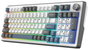 White Shark Excalibur Teclado Gaming KTT Wine Red RGB Hot-Swap Blanco