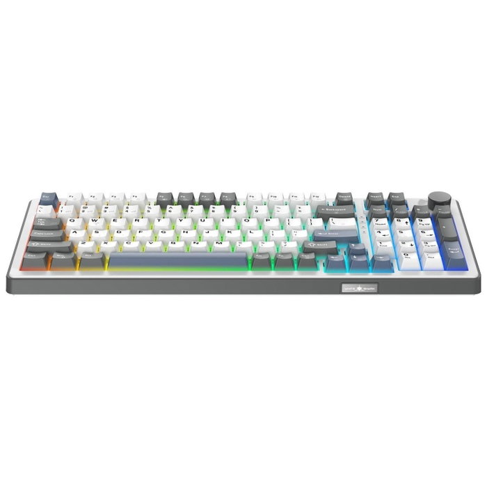 White Shark Excalibur Teclado Gaming KTT Wine Red RGB Hot-Swap Blanco