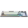 White Shark Excalibur Teclado Gaming KTT Wine Red RGB Hot-Swap Blanco